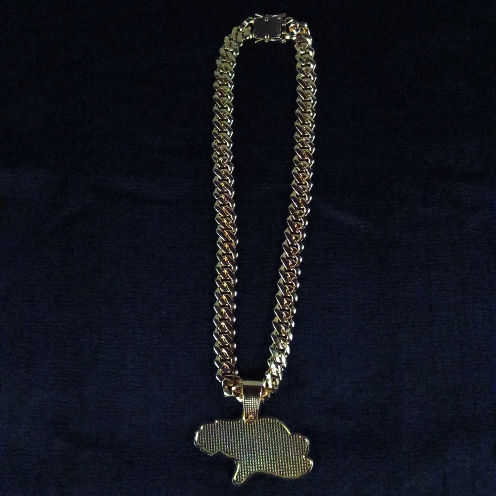NFL Minnesota Vikings 20inch Necklace Pendant Cuban Chain Link Football Jewelry - Picture 6 of 6